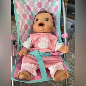 Interactive Baby Doll with Pink Outfit